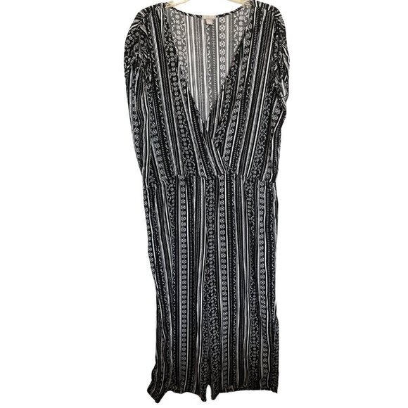 Falls Creek Pants - Falls Creek Black and White Jumpsuit Size 2X